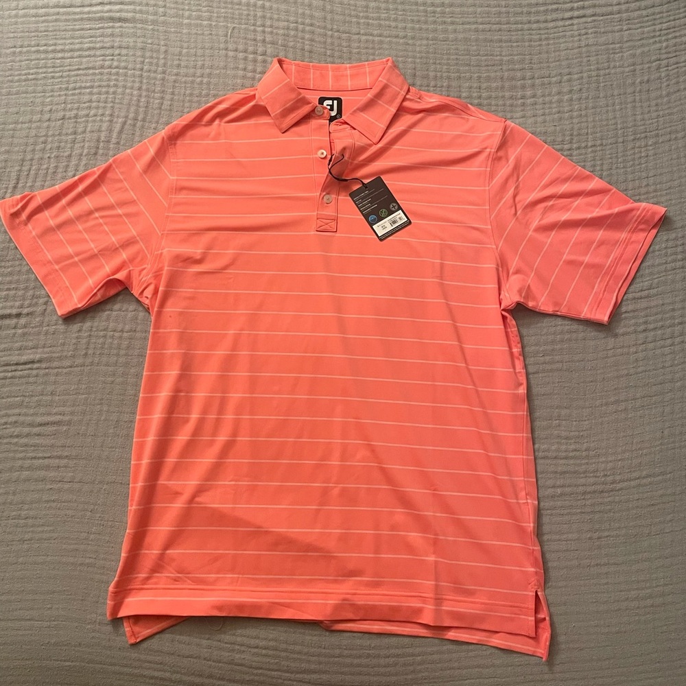 Foot Joy Lisle Double Pin Stripe Self Collar